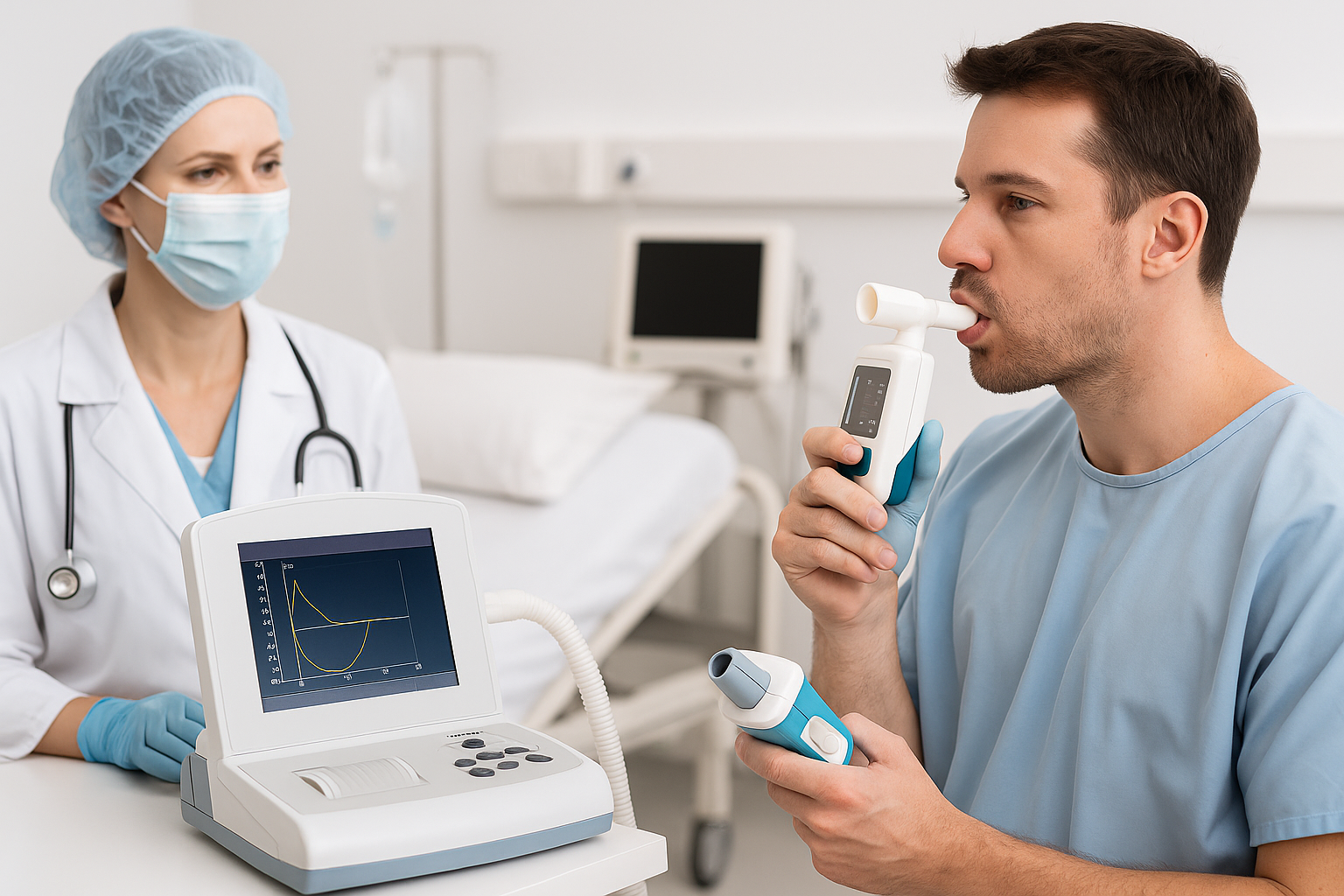 Espirómetro electrónico compacto